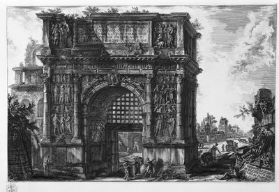 Veduta des Bogens von Benevento im Königreich Neapel von Giovanni-Battista Piranesi